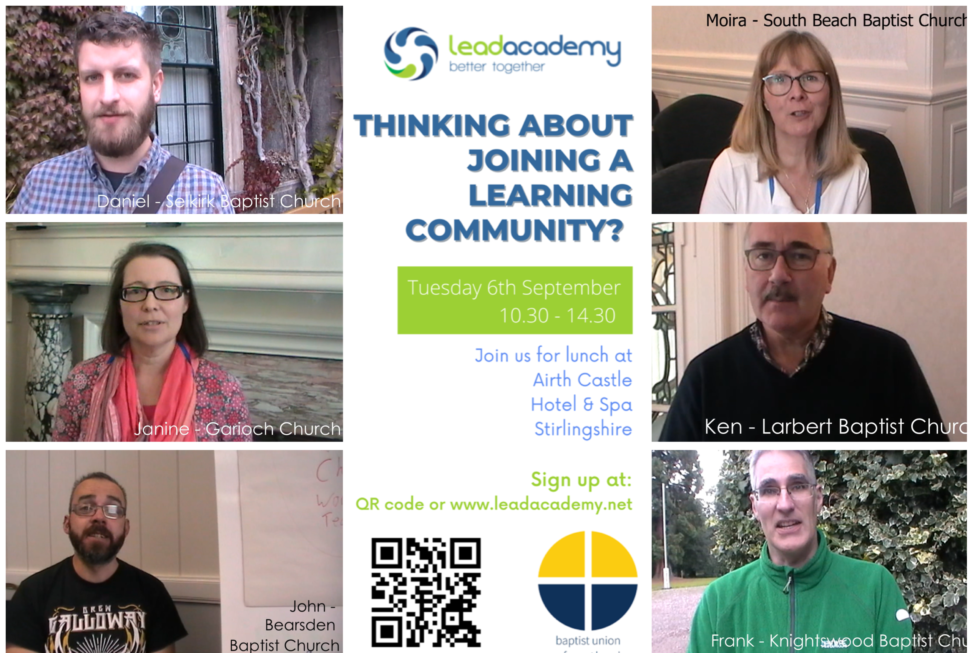 Lead Academy Taster Day Invite Baptist Union of Scotland